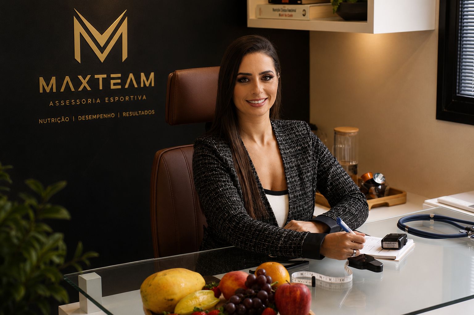 Eduarda Corrêa no espaço Max Team Assessoria Esportiva